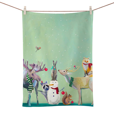 Kitchen Towel - Snowman & Wondrous Friends